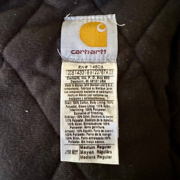 NWOT Carhartt Navy Blue Duck Cloth Coat Jacket - Picture 6 of 10